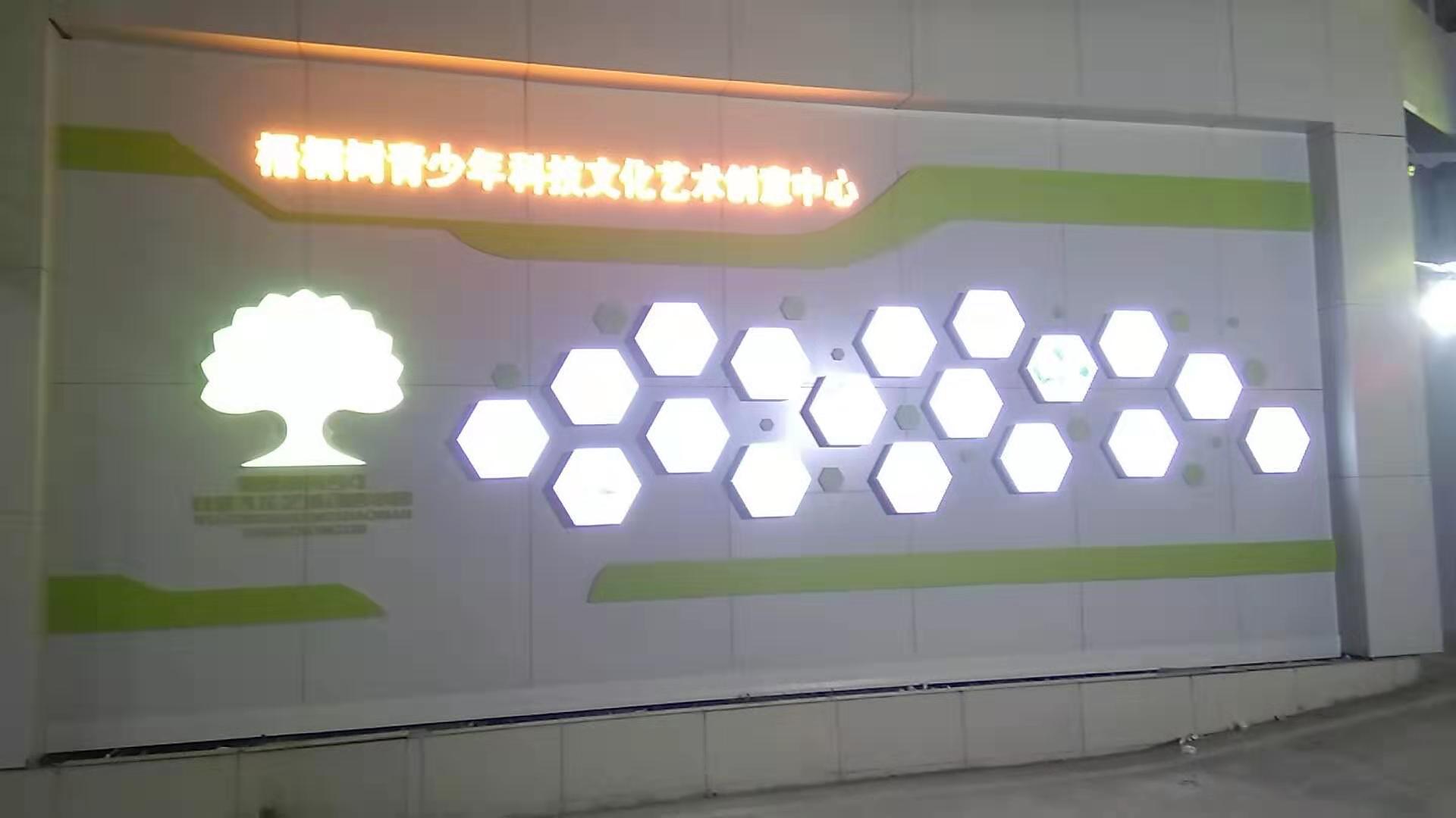 创意汇广告为梧桐树青少年科技艺术中心制作文化墙