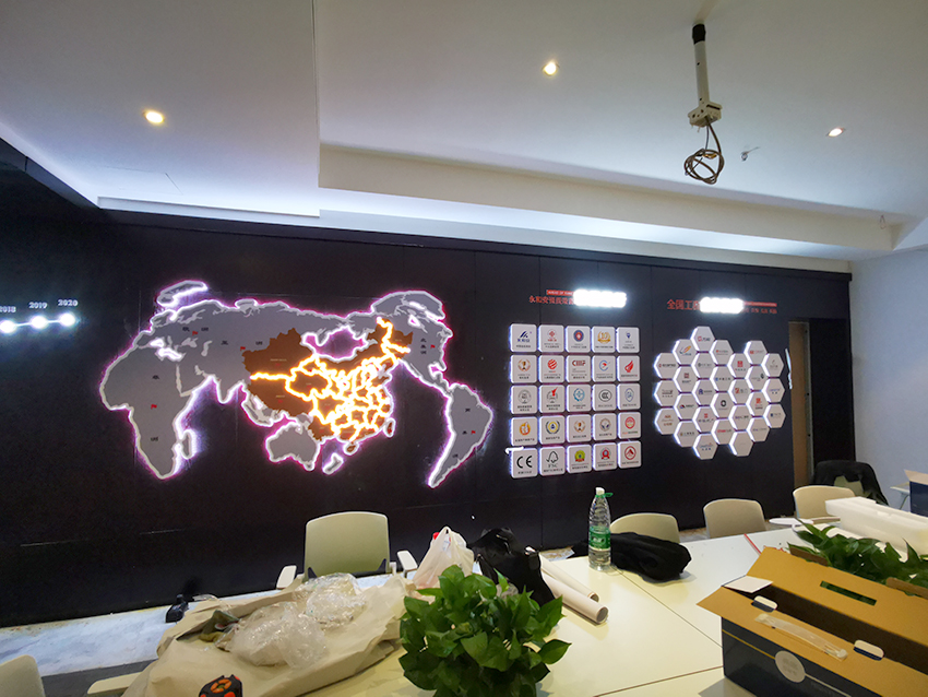 武汉创意汇广告公司为永和安集团安装文化墙