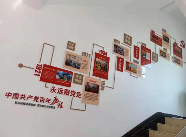 武汉创意汇广告公司给江西高速公路安装文化墙