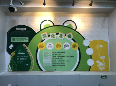 武汉创意汇广告公司给北京安贞街道中心幼儿园安装文化墙